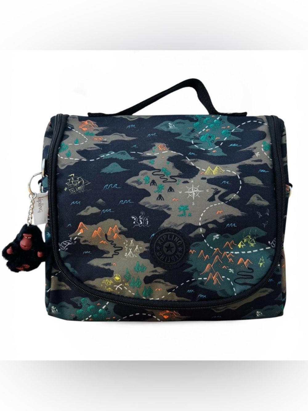KIPLING Kichirou Lunch Food Bag Camo Treasure